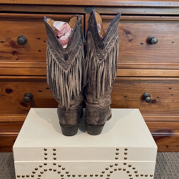Tony Lama zip fringe boots! - Picture 3 of 8